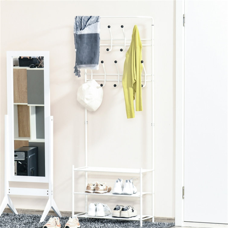 Wayfair Basics™ Hall Tree 67cm Wide with Shoe Storage & Reviews